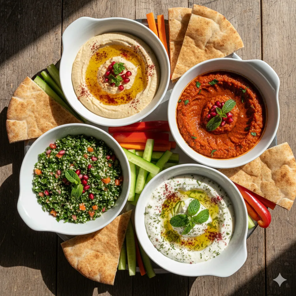 Orta Doğu Mutfağından Sağlıklı ve Hafif 6 Meze Tarifi