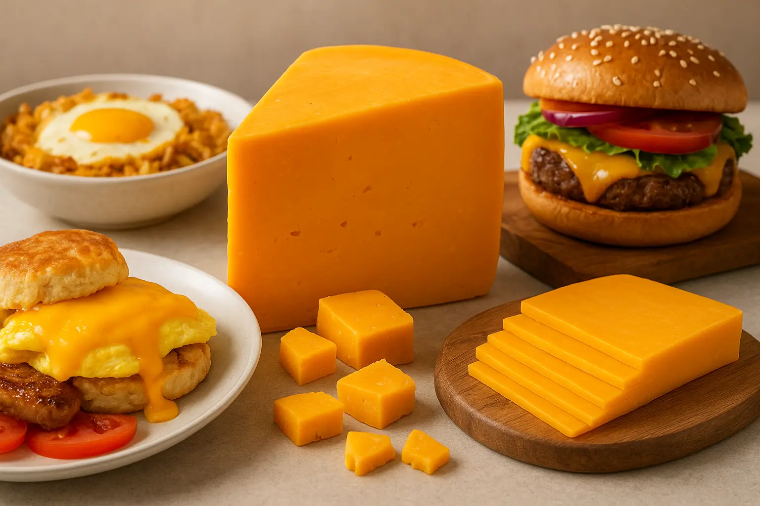 Cheddar Peyniri: Kahvaltıdan Burgerlere